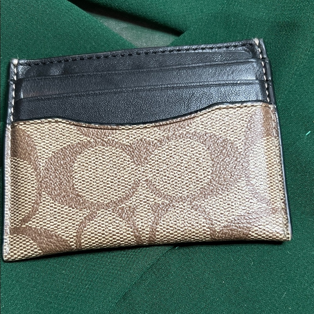 Coach Slim ID Card Case in Signature Canvas